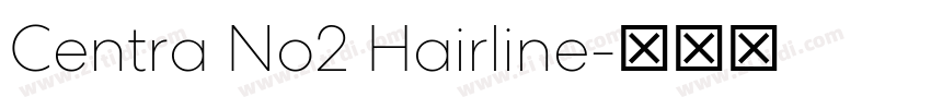 Centra No2 Hairline字体转换